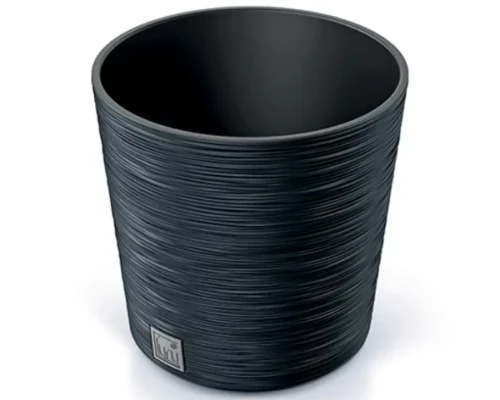 doniczka okragla z wkladem 25 cm antracyt furu round