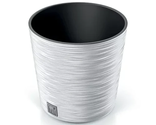 doniczka okragla z wkladem biala 17l furu