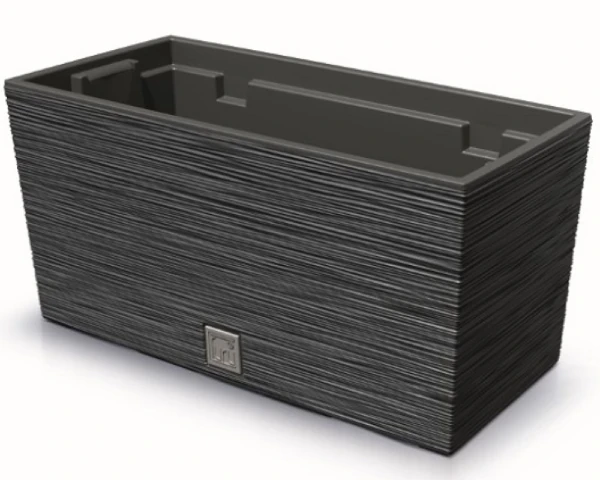 doniczka prostokatna z wkladem antracytowa 39,5 cm furu case