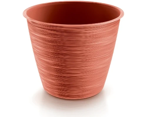 doniczka orkagla 23,5 cm miedziana prosperplast furu round