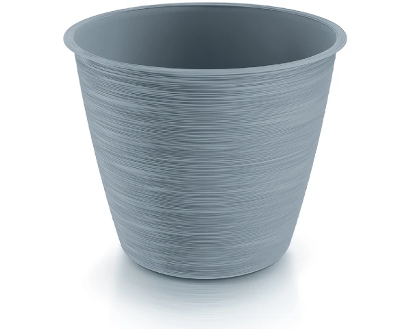 doniczka okragla szara 23,5 cm prosperplast furu round