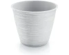 doniczka dekoracyjna biala 23,5 cm furu round prosperplast
