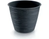 prosperplast doniczka ozdobna antracytowa 29,5 cm furu round