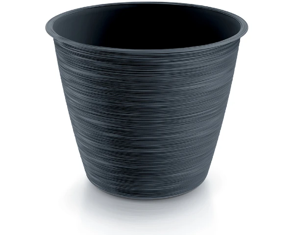 prosperplast doniczka ozdobna antracytowa 29,5 cm furu round