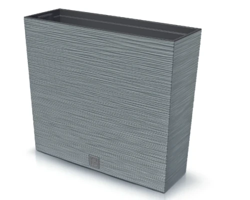 donica wysoka z wkladem 58 cm szara prosperplast furu case tower