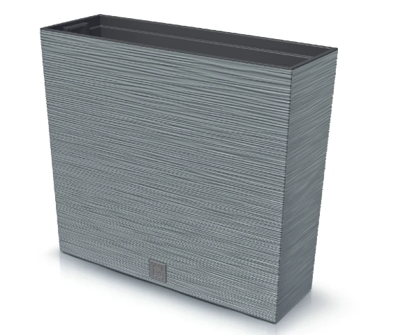 donica wysoka z wkladem 58 cm szara prosperplast furu case tower
