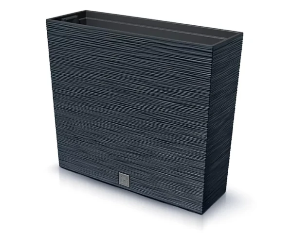 donica okragla z wkladem 58 cm antracytowa prosperplast furu case tower