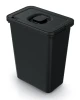 kosz na smieci 10l czarny keden systema basic flap