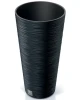 donica okragla 25 cm antracytowa prosperplast furu slim