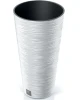 donica wysoka 25 cm biala prosperplast furu slim