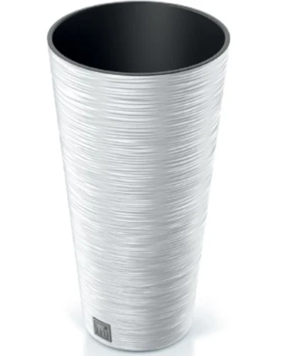 donica wysoka 25 cm biala prosperplast furu slim