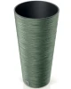 donica wysoka 30 cm zielona prosperplast furu slim