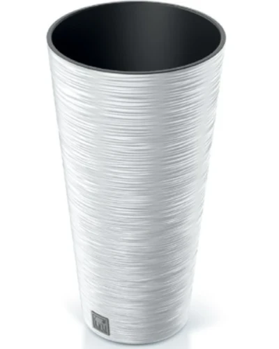 donica wysoka 30 cm biala prosperplast furu slim