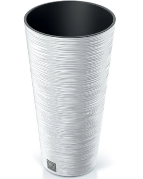 donica wysoka 30 cm biala prosperplast furu slim