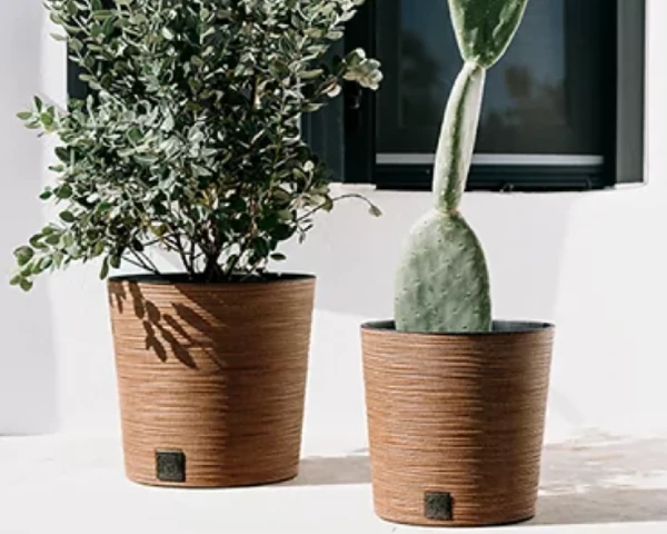 prosperplast doniczka ozdobna 30 cm furu round eco wood aranzacja na zewnatrz