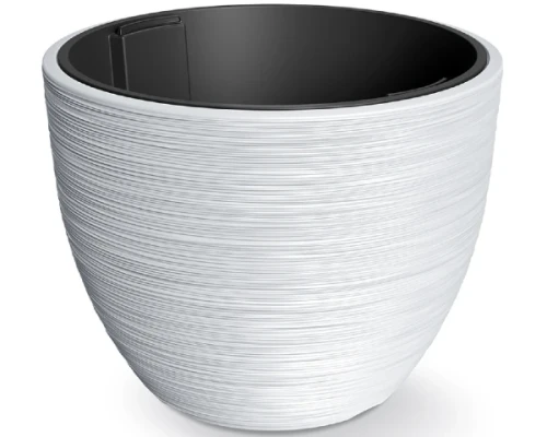 donica dekoracyjna 57 cm biala prosperplast furu barrel