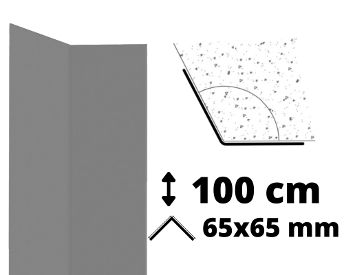 Narożnik AcroMat regulowany kąt 1m 65x65 mm