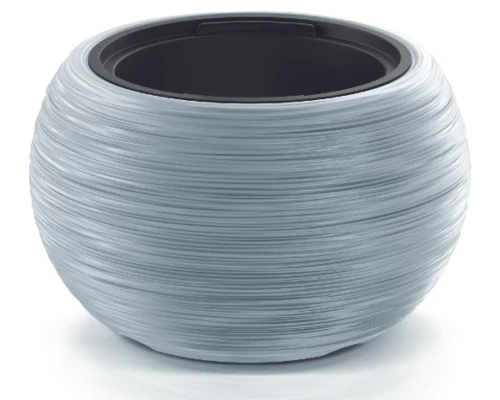 prosperplast furu bowl donniczka okragla z wkladem 38 cm szara