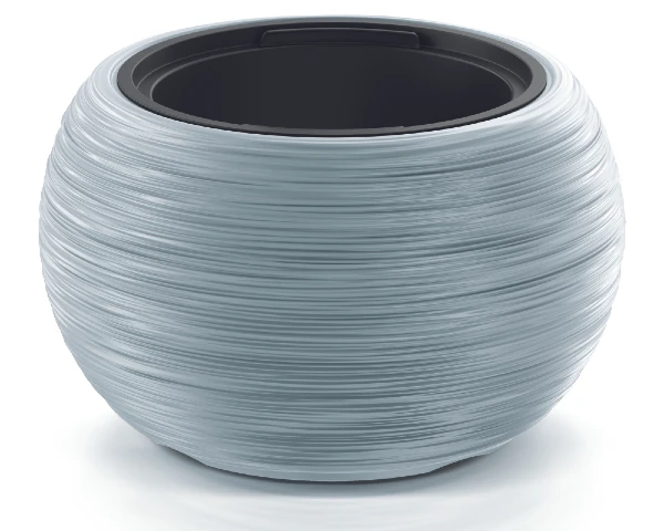 prosperplast furu bowl donniczka okragla z wkladem 38 cm szara