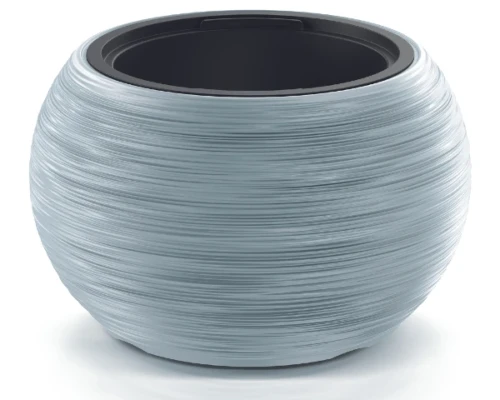 donica okragla 44 cm szara prosperplast furu bowl