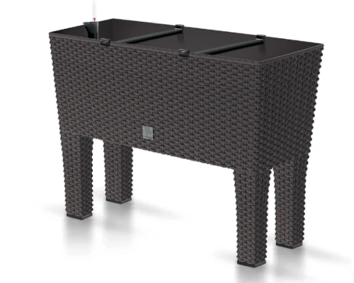 donica prostokatna na nozkach brazowa 60 cm prosperplast rato case high