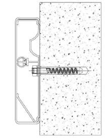 Odbojnica ścienna wypukła 15 x 200 cm ConvexAL
