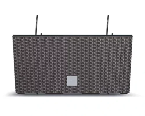 doniczka na balustrade 39 cm brazowa prosperplast rato case w