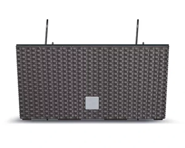 doniczka na balustrade 39 cm brazowa prosperplast rato case w