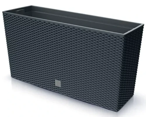 prosperplast rato case donica wysoka z imitacja ratanu 77 cm antracyt