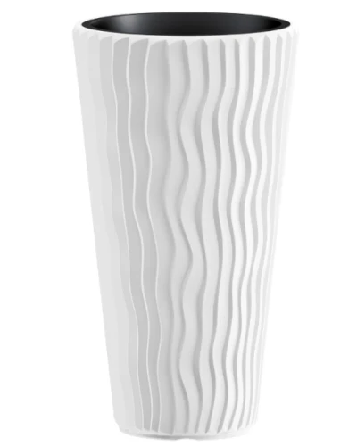 donica dekoracyjna 71 cm biala prosperplast sandy slim