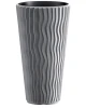 donica wysoka 62 cm szara prosperplast sandy slim