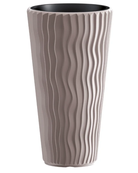 prosperplast sandy slim donica wysoka 53 cm mocca