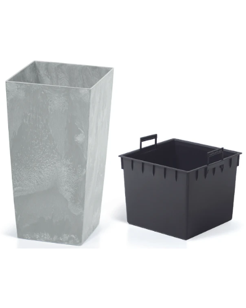 doniczka-wysoka-szara-prosperplast-urbi-square-beton-effect-prezentacja-wkladu