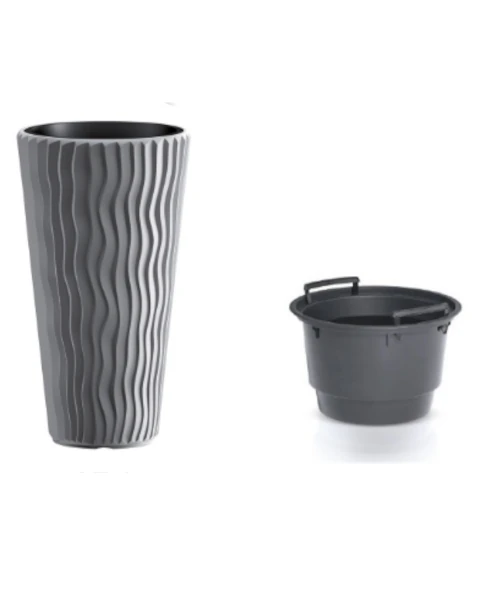 prosperplast sandy slim donica dekoracyjna z wkladem 53 cm