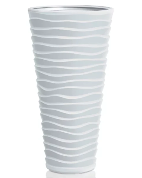 prosperplast sand slim donica wysoka 62 cm biala