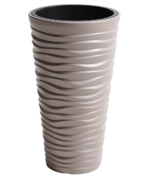 donica wysoka 52 cm mocca prosperplast sand slim