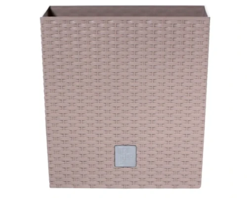 donica kwadratowa z wkladem 26 cm mocca prosperplast rato low