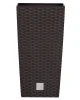 doniczka wysoka 37cm z wkladem 5l brazowa prosperplast rato square