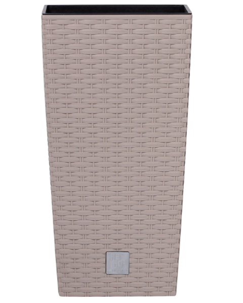 doniczka-wysoka-37cm-z-wkladem-5l-mocca-prosperplast-rato-square