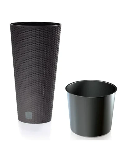 prosperplast rato tubus donica wysoka z wkladem 38 cm umbra