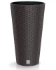 donica wysoka 38 cm brazowa prosperplast rato tubus