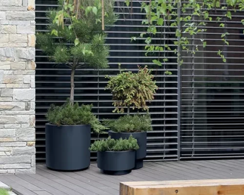 prosperplast heos donice mrozoodporne - aranzacja na tarasie