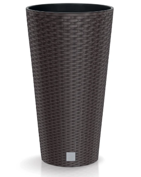 donica wysoka 57 cm brazowa prosperplast rato tubus