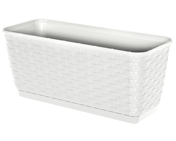 prosperplast ratolla case pw donica na balkon 39 cm biala