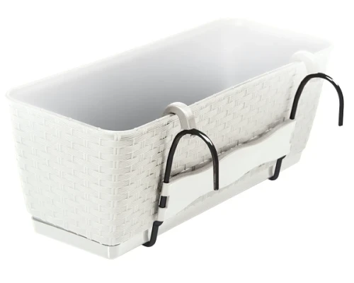 skrzynka balkonowa biala 49 cm prosperplast ratolla case pw