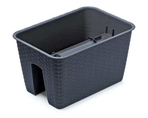 doniczka balkonowa 40 cm antracyt prosperplast ratolla railing square