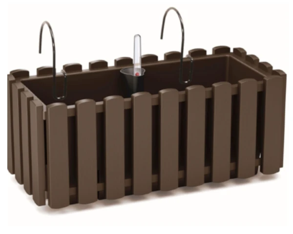 prosperplast boardee fencycase doniczka na balkon brazowa 38 cm