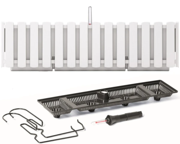 prosperplast boradee fencycase 58 cm biala prezentacja zestawu