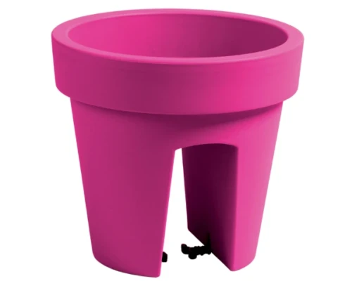 doniczka na balkon 25 cm rozowa prosperplast lofly railing