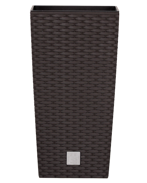 doniczka-wysoka-45cm-z-wkladem-brazowa-prosperplast-rato-square